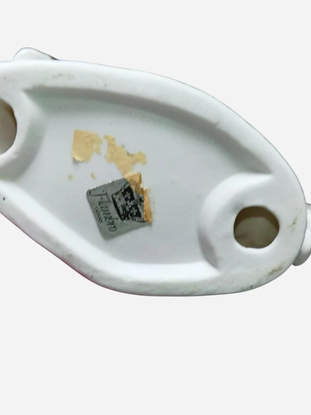 Hand-Painted Porcelain Condiment Set with Floral & Bird Motif